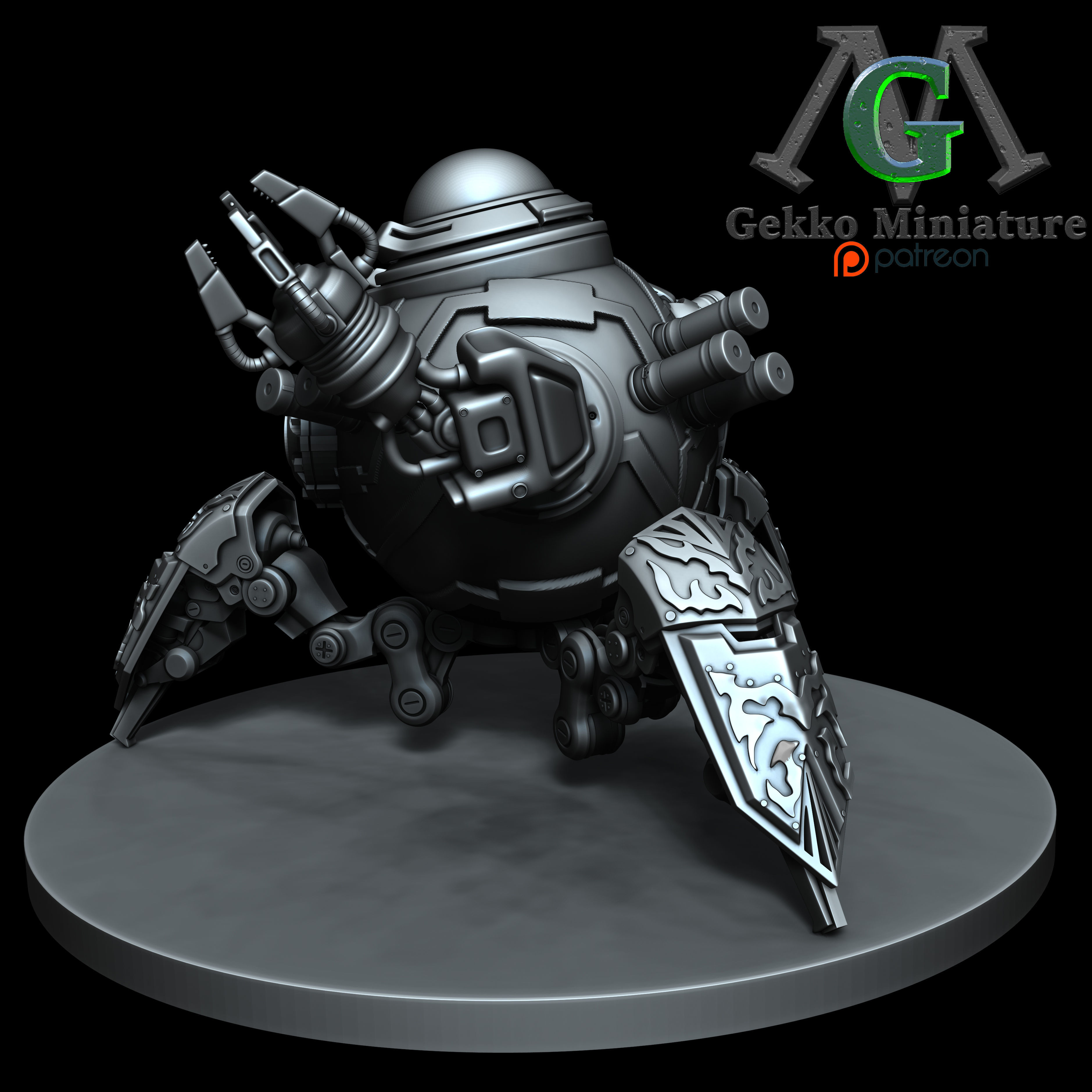 Irobot armored robot 3D print model_1