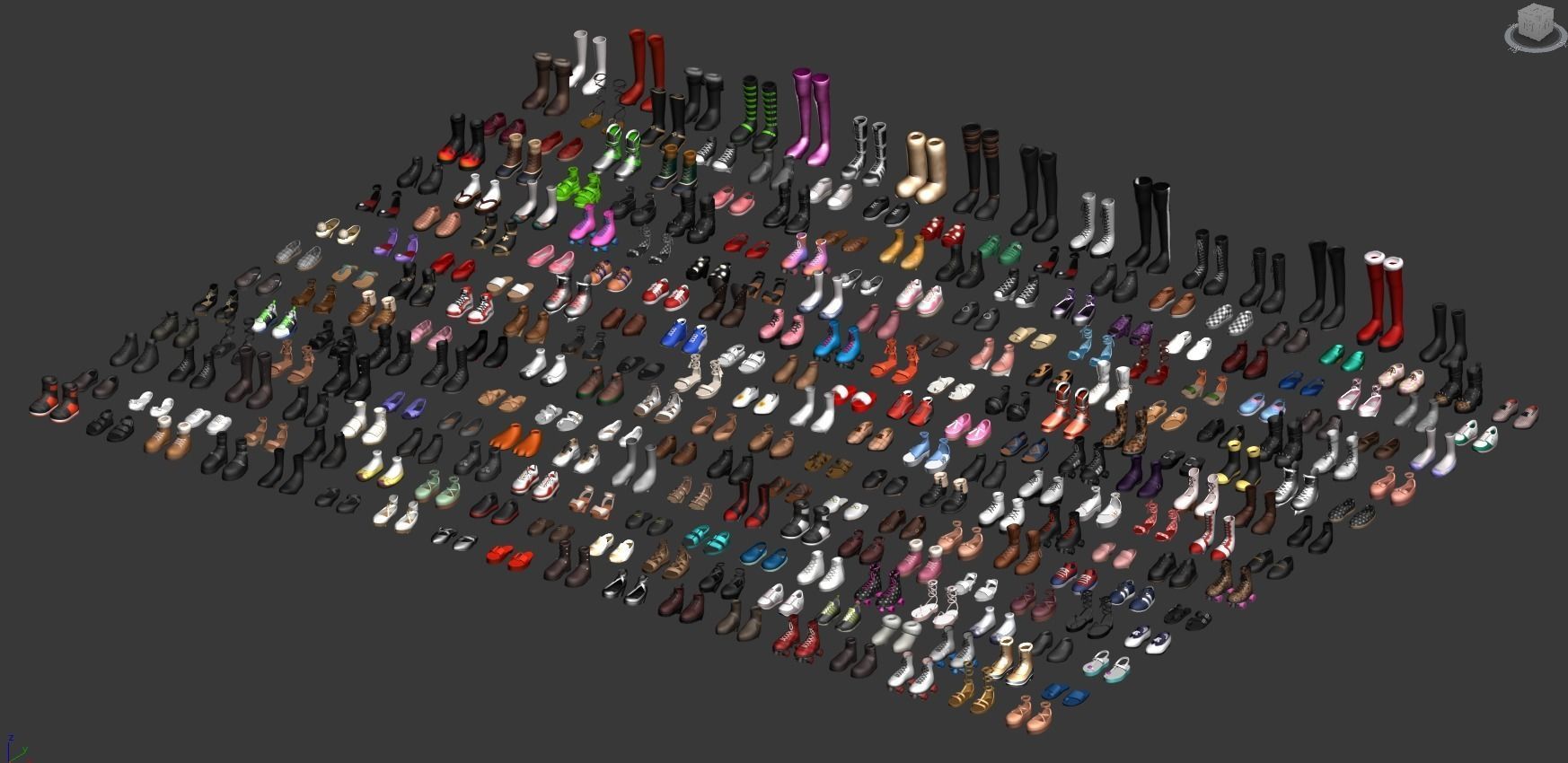 cartoon metaverse shoes 3D model_2