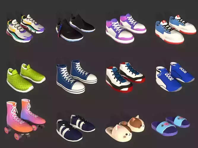 cartoon metaverse shoes
