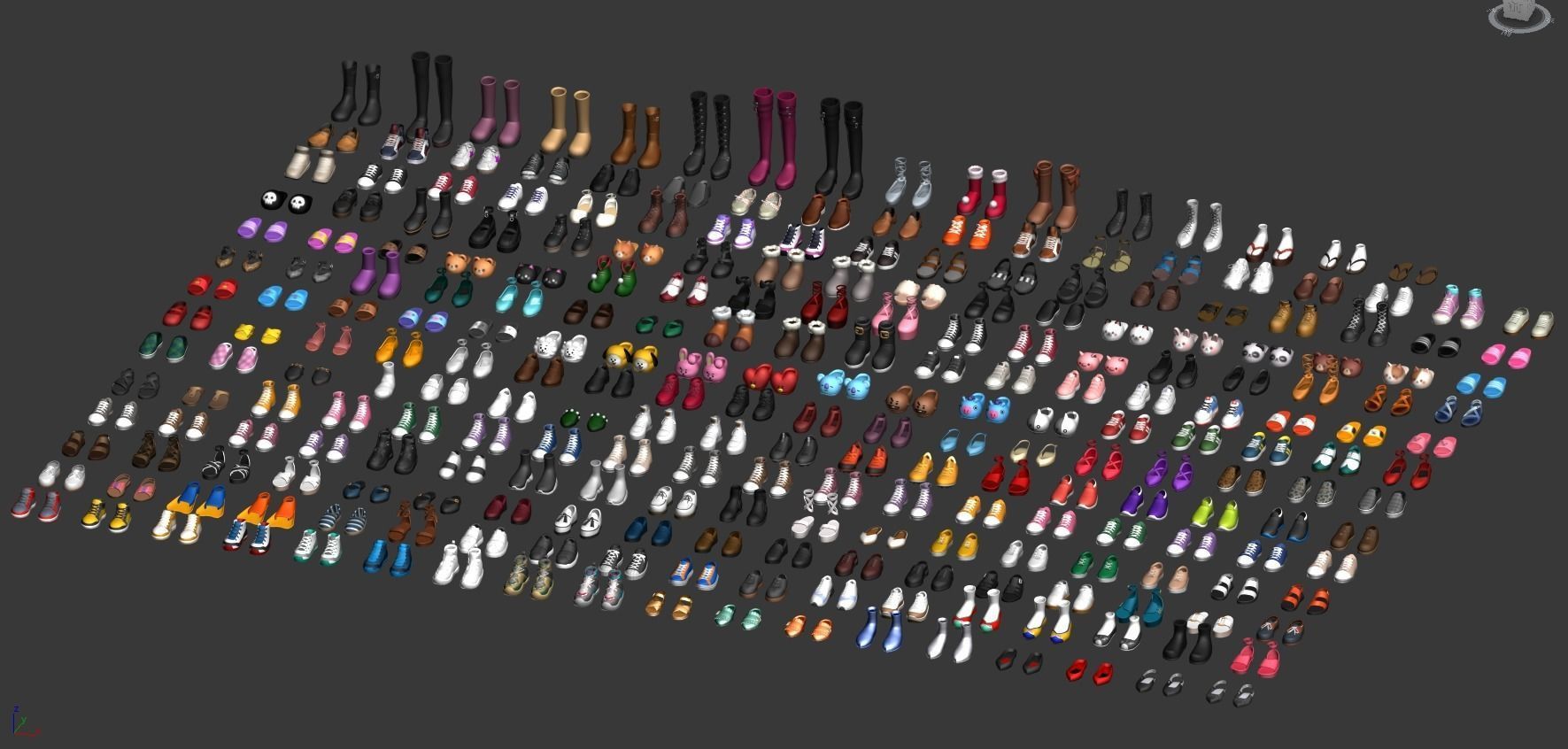 cartoon metaverse shoes 3D model_1