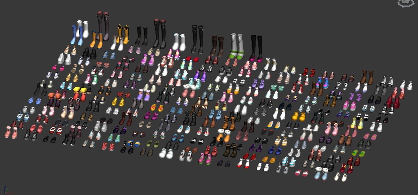 cartoon metaverse shoes 3D model_3