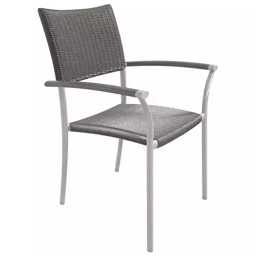 Ratana NEW ROMA STACKING ARM CHAIR  ALUMINIUM ARMREST