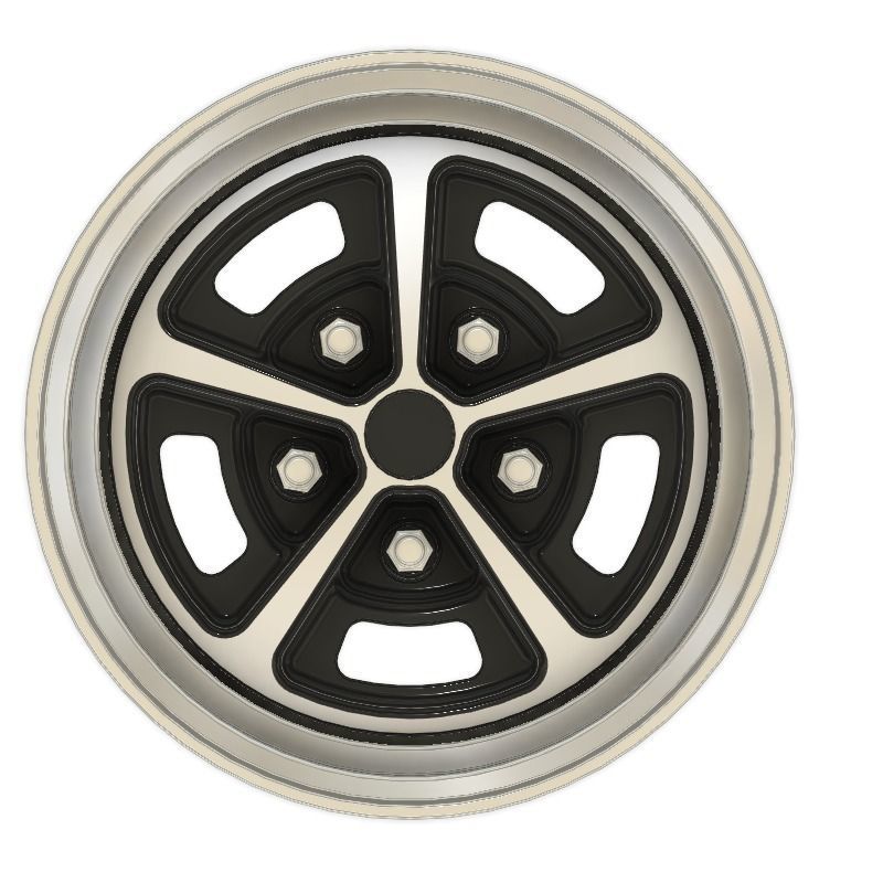 3d Printable Chevy SS vintage wheels - Hi poly 3D print model_1