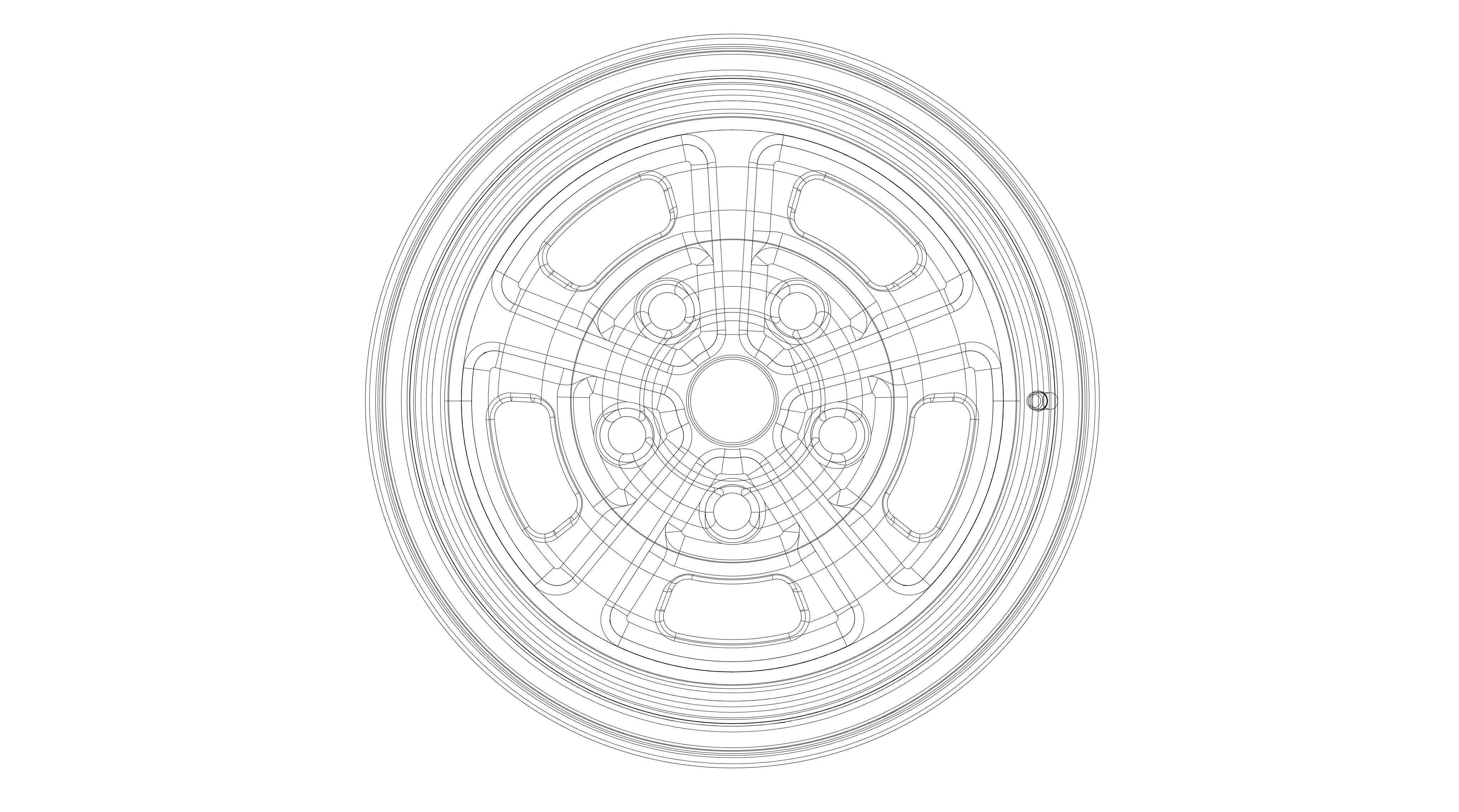 3d Printable Chevy SS vintage wheels - Hi poly 3D print model_7