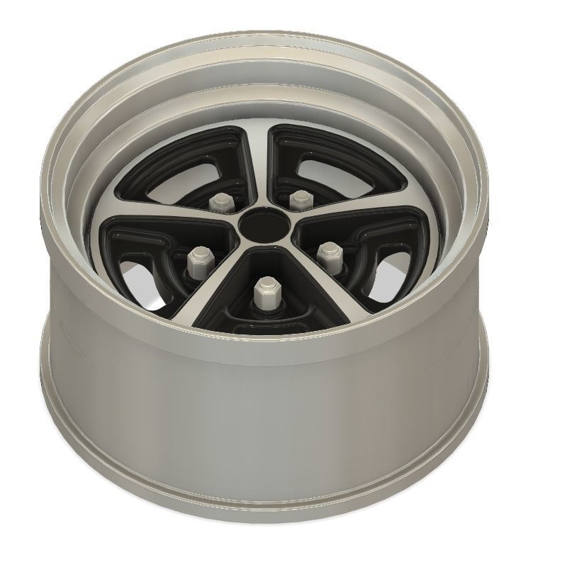3d Printable Chevy SS vintage wheels - Hi poly 3D print model_2