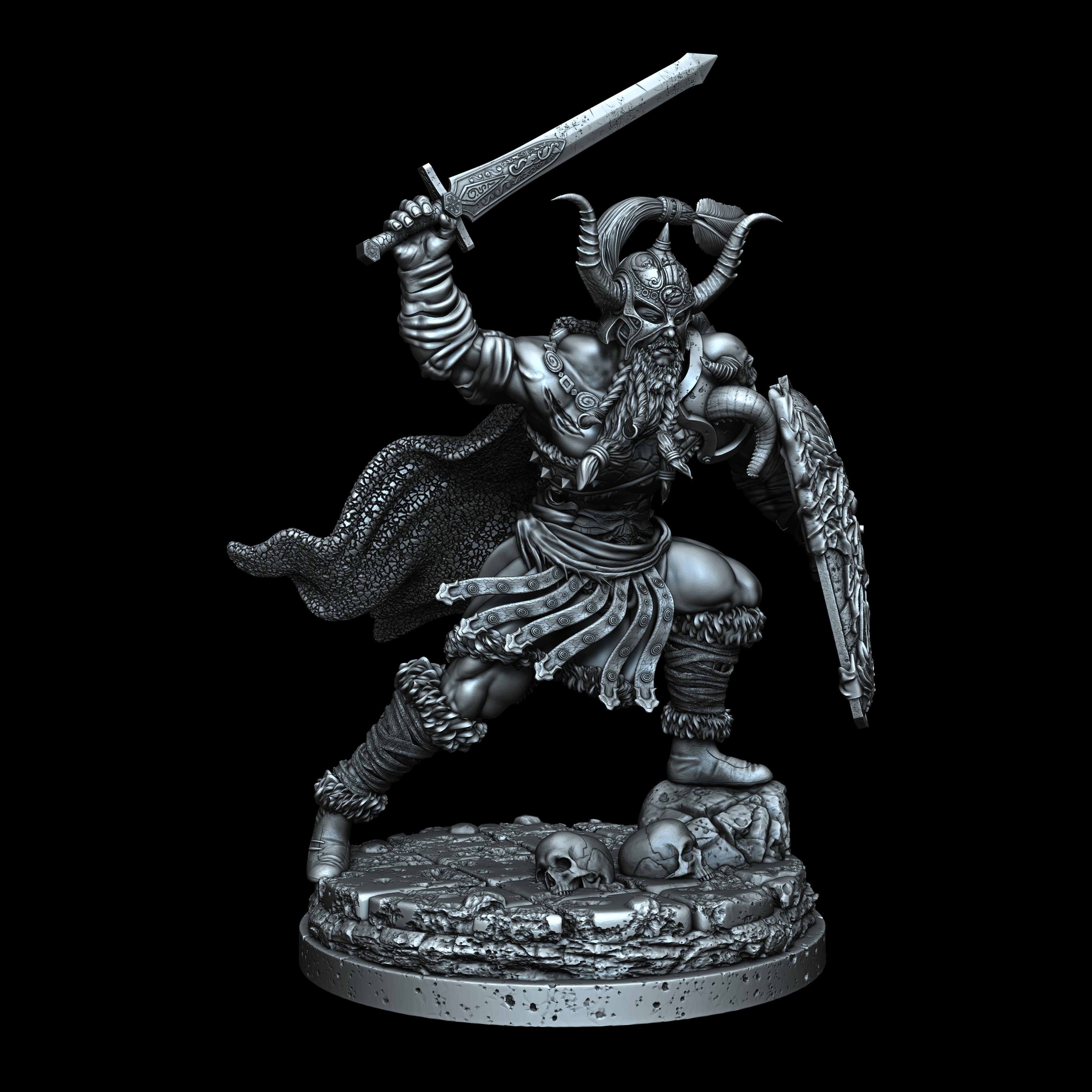 Achilles Warrior Pose3  3D print model_1