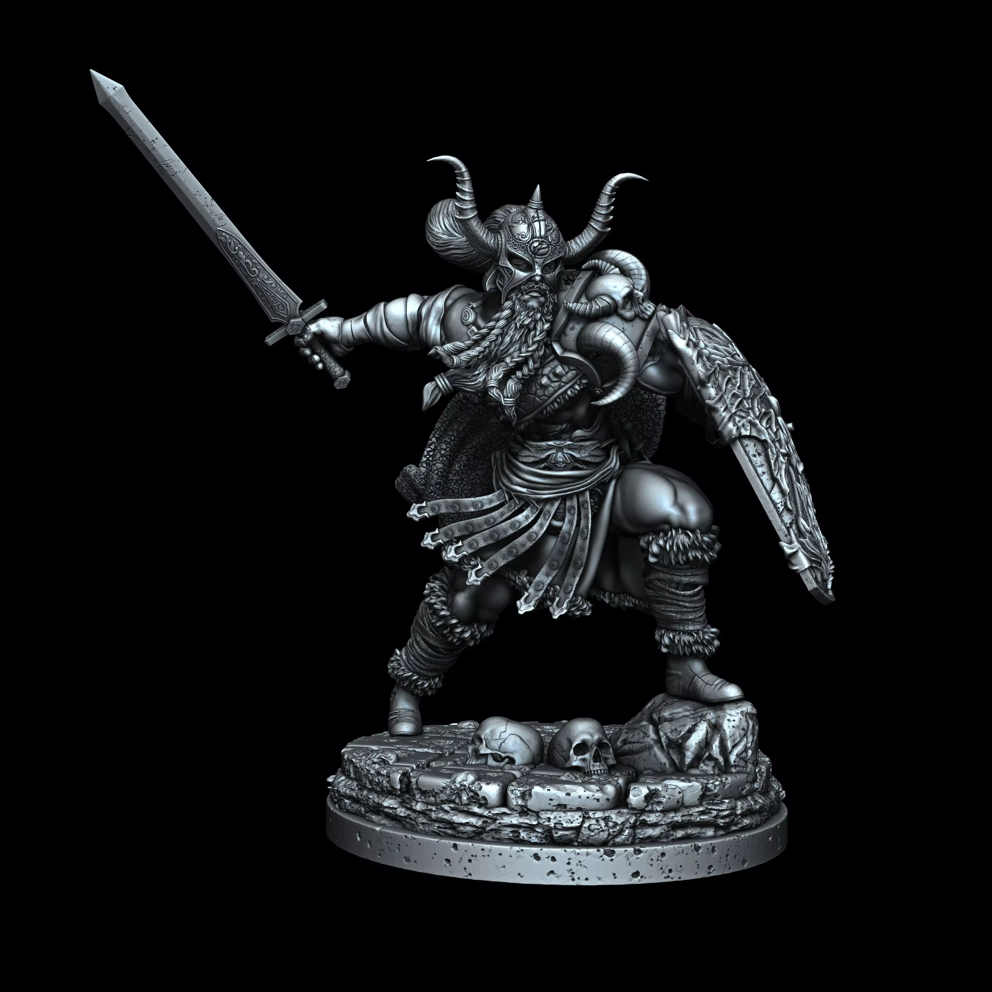 Achilles Warrior Pose 4 3D print model