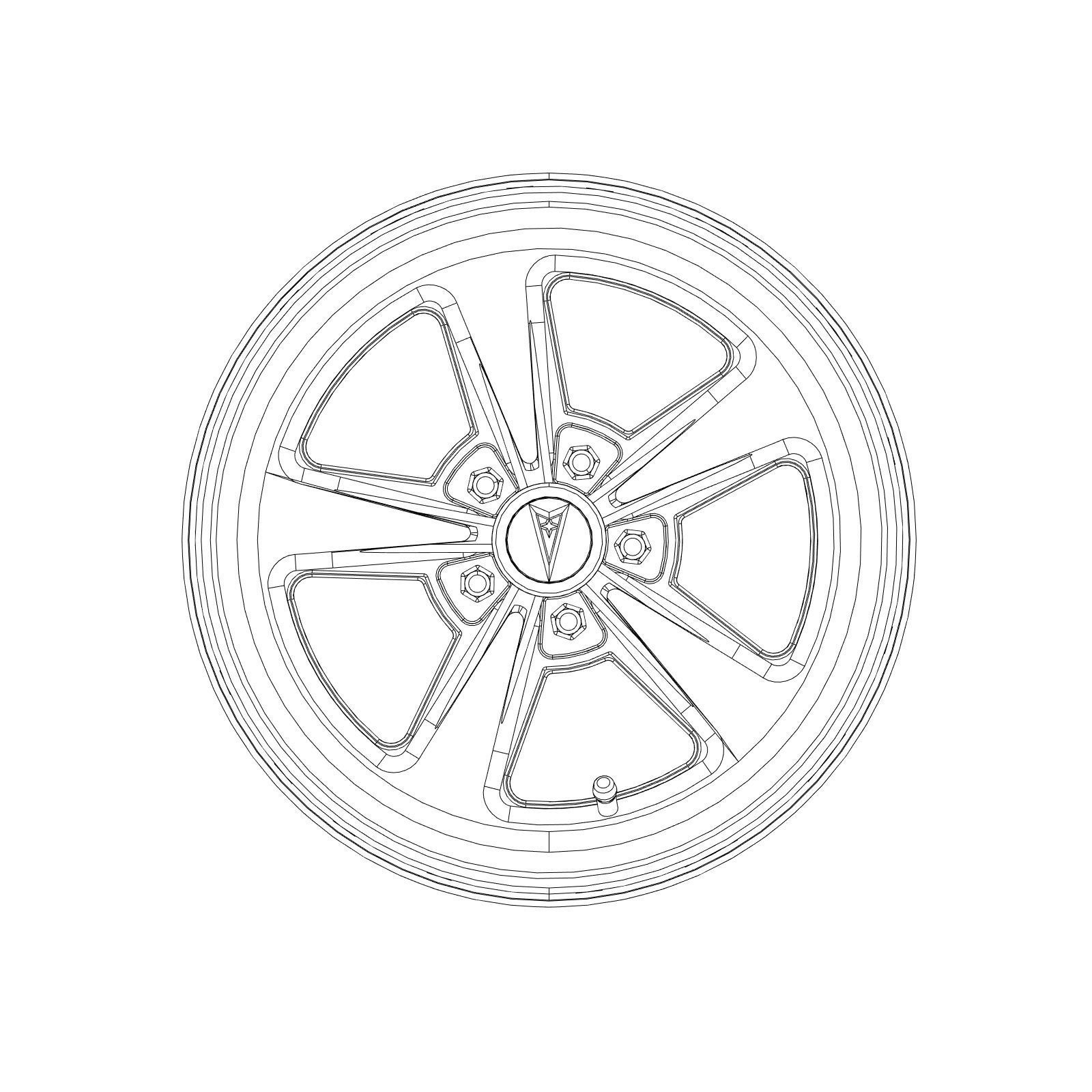 3D printable Pontiac wheel  3D print model_3