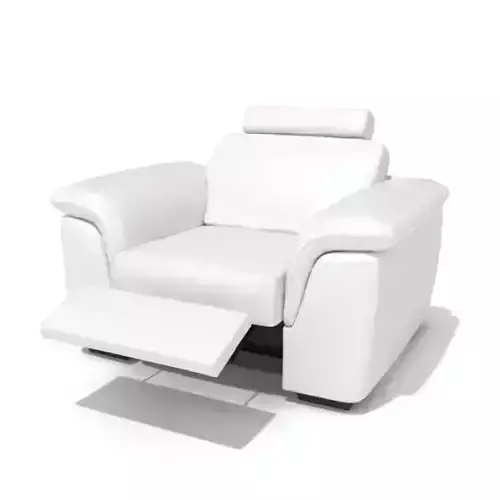 White Leather Armchair