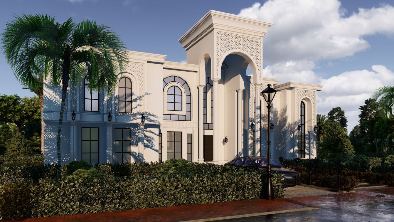 Classic Palace 3D model_5