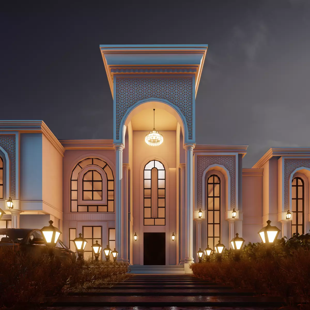 Classic Palace 3D model_0