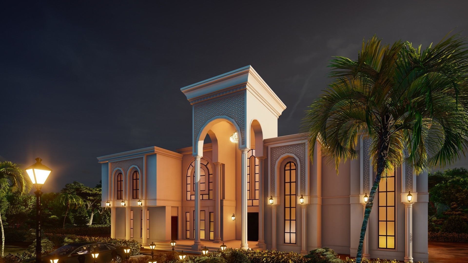 Classic Palace 3D model_2