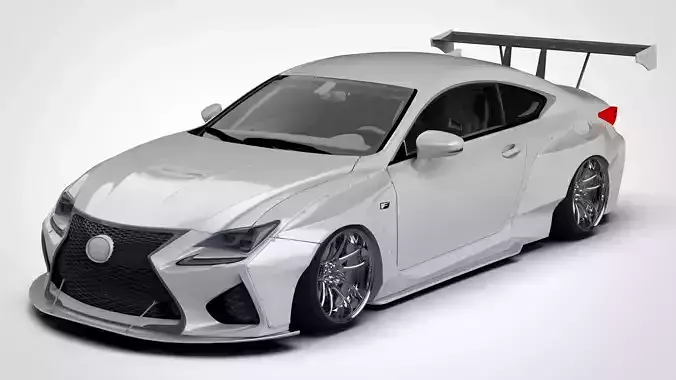 Lexus RC-F Rocket Bunny Pandem V1 Body Kit 3D model