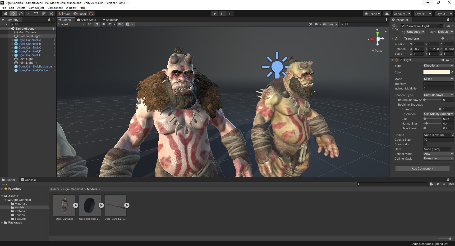 Ogre Cannibal Low-poly 3D model_35