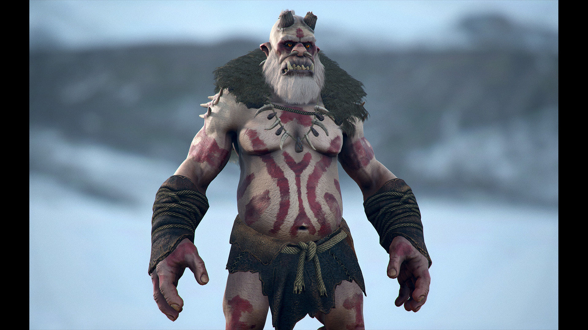 Ogre Cannibal Low-poly 3D model_13