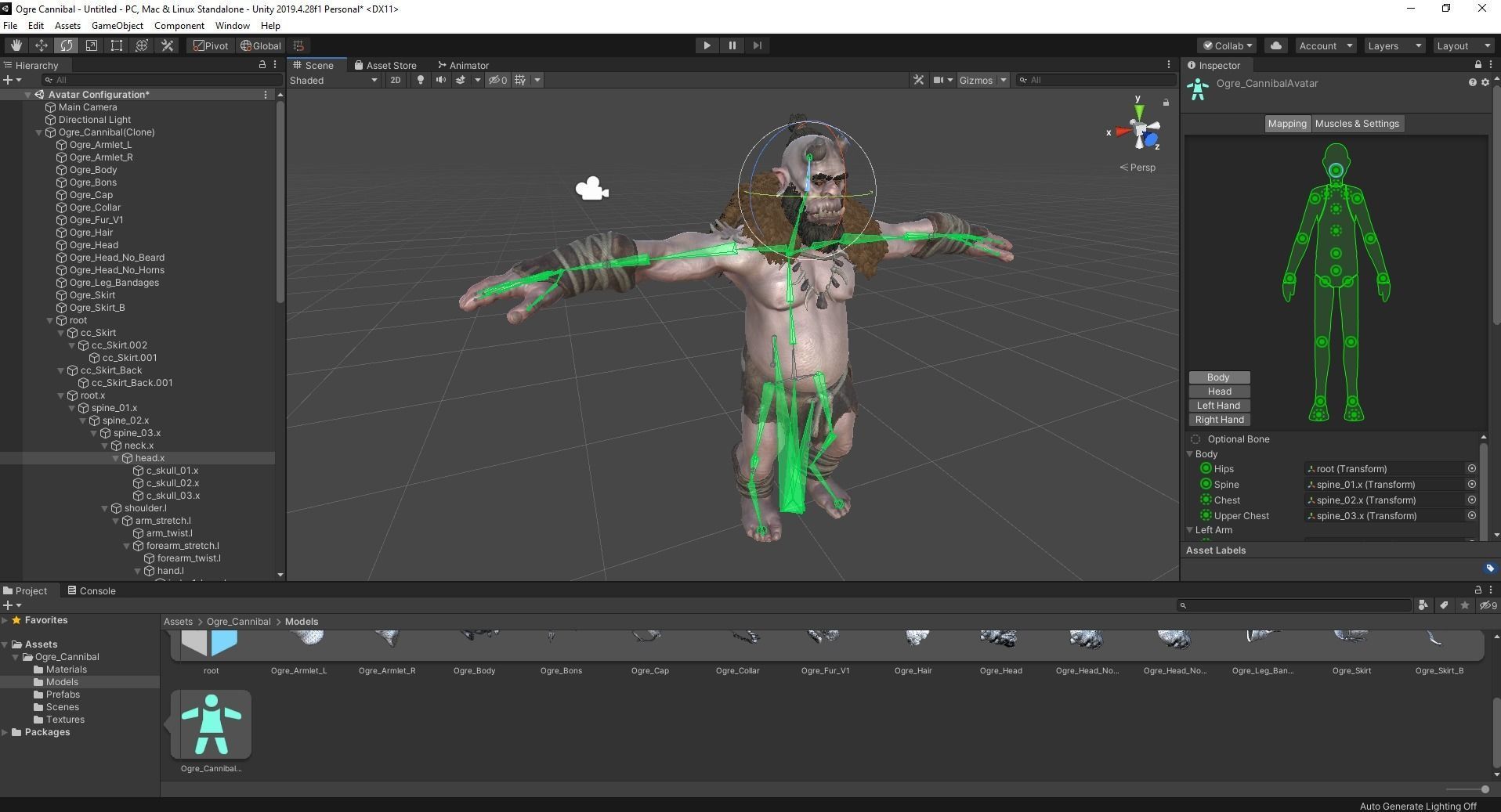 Ogre Cannibal Low-poly 3D model_32