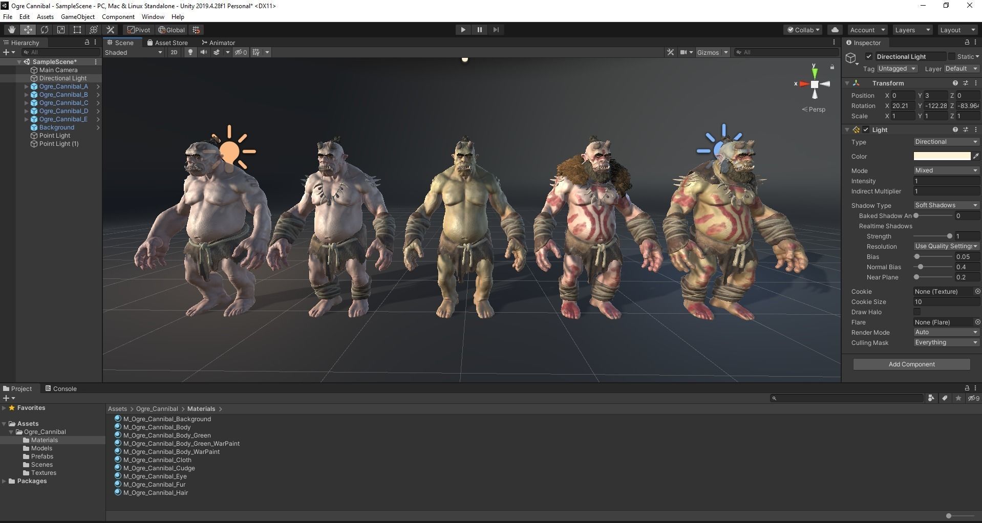 Ogre Cannibal Low-poly 3D model_36