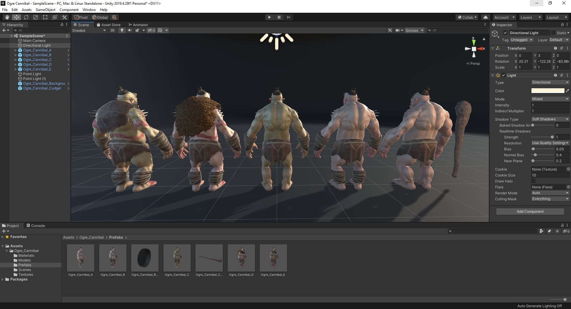Ogre Cannibal Low-poly 3D model_34