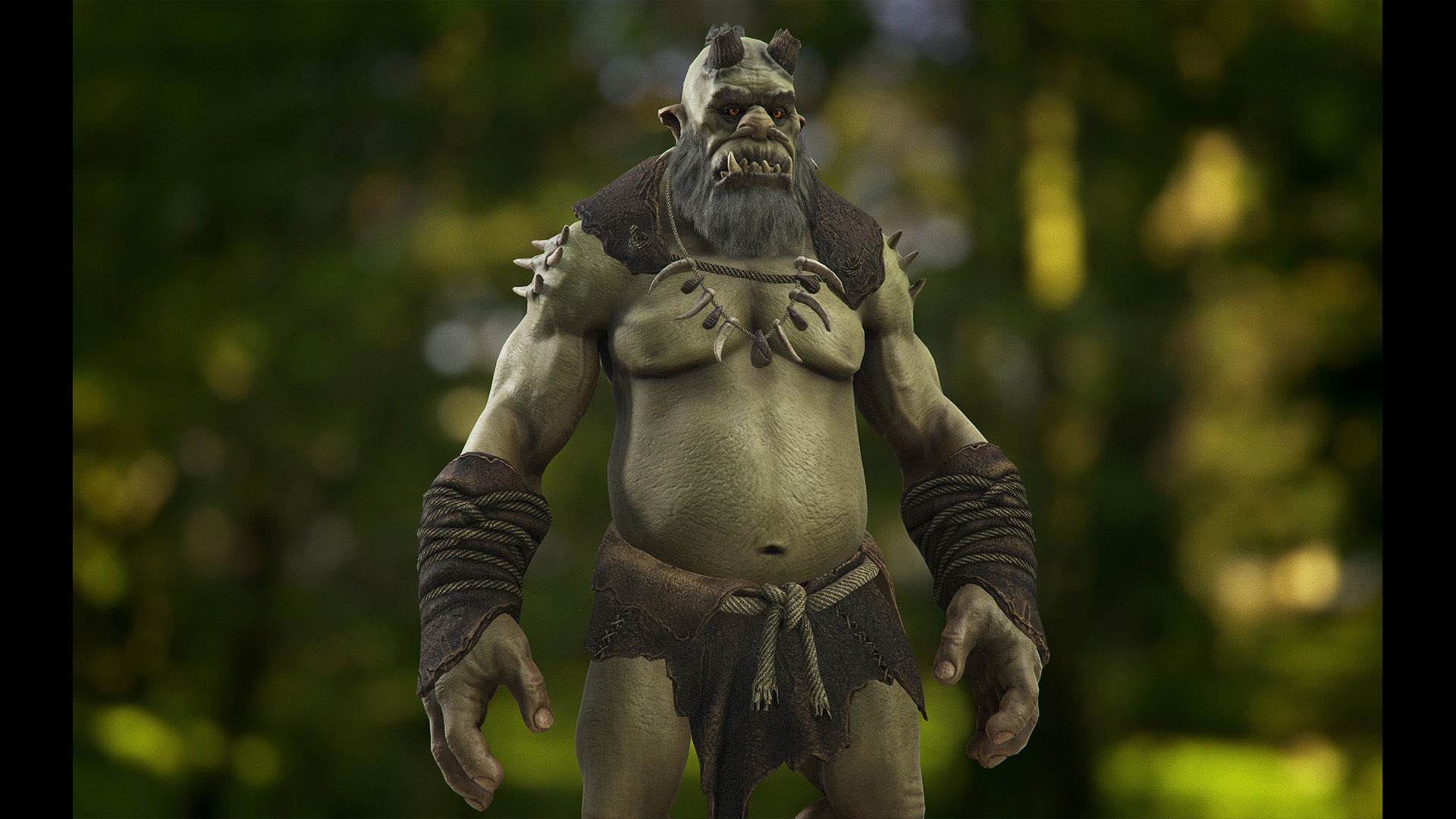 Ogre Cannibal Low-poly 3D model_14