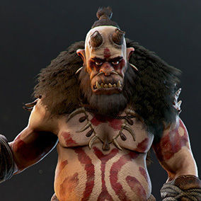 Ogre Cannibal Low-poly 3D model_30