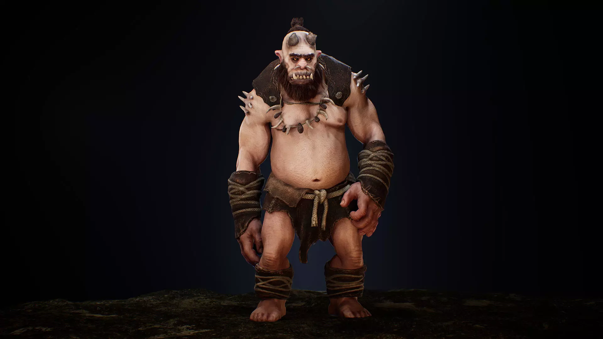 Ogre Cannibal Low-poly 3D model_0