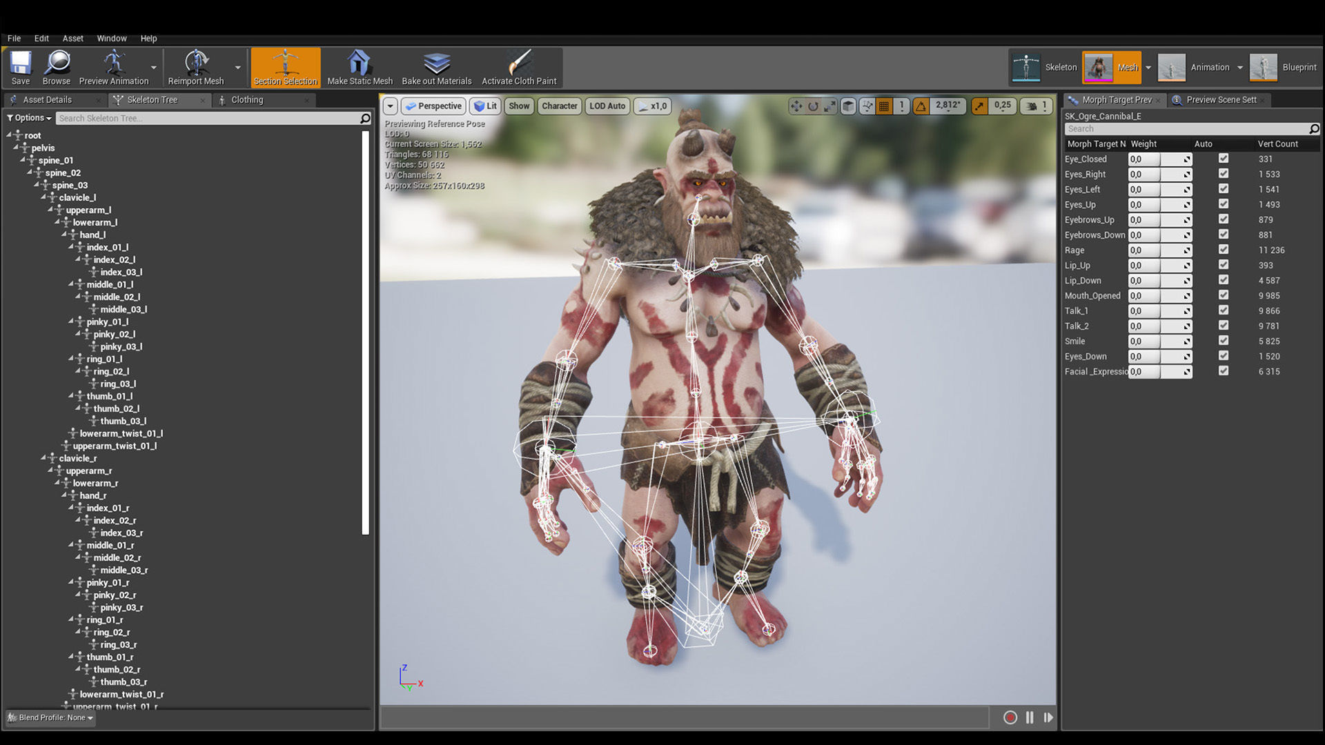 Ogre Cannibal Low-poly 3D model_21