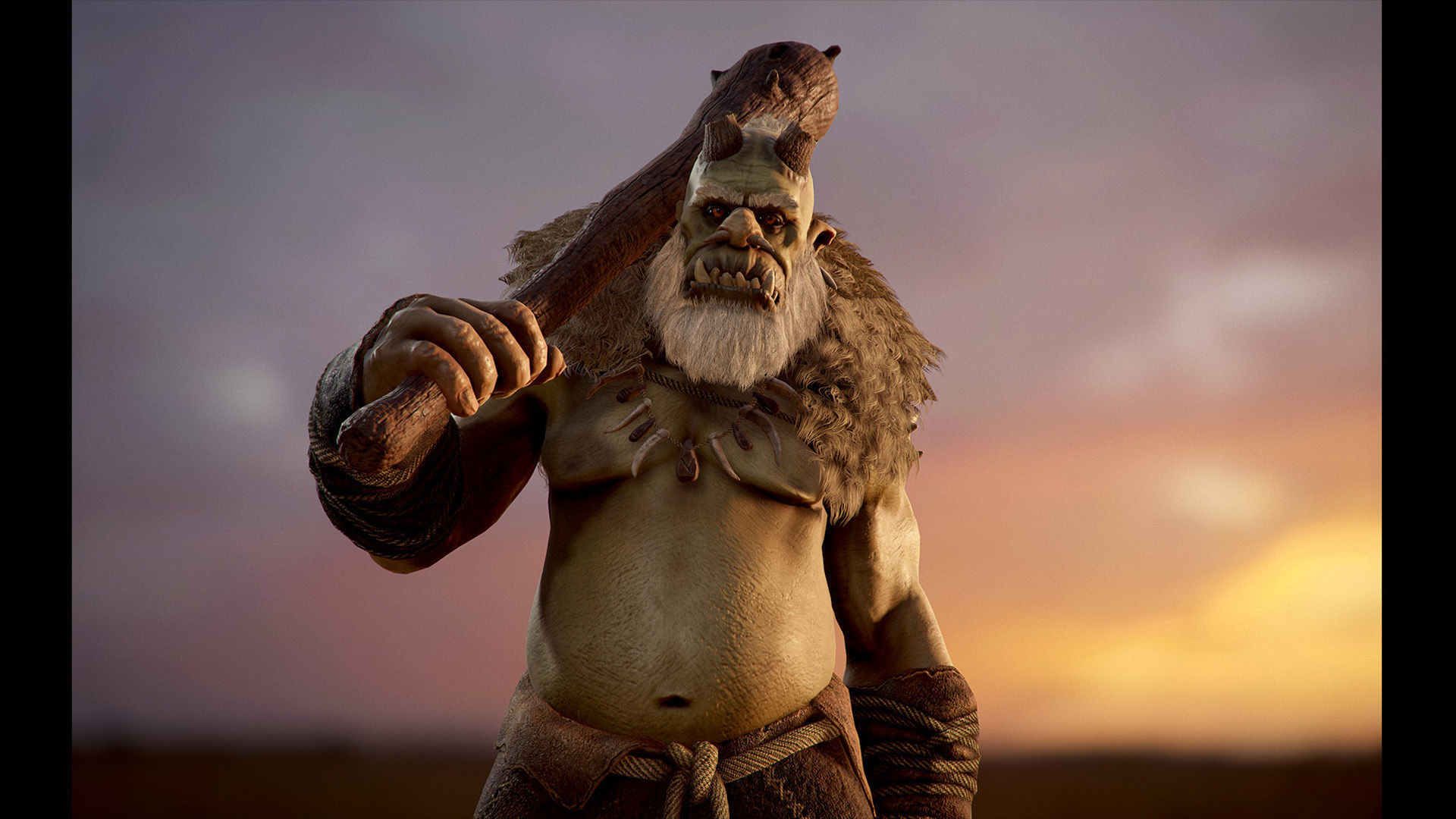 Ogre Cannibal Low-poly 3D model_10