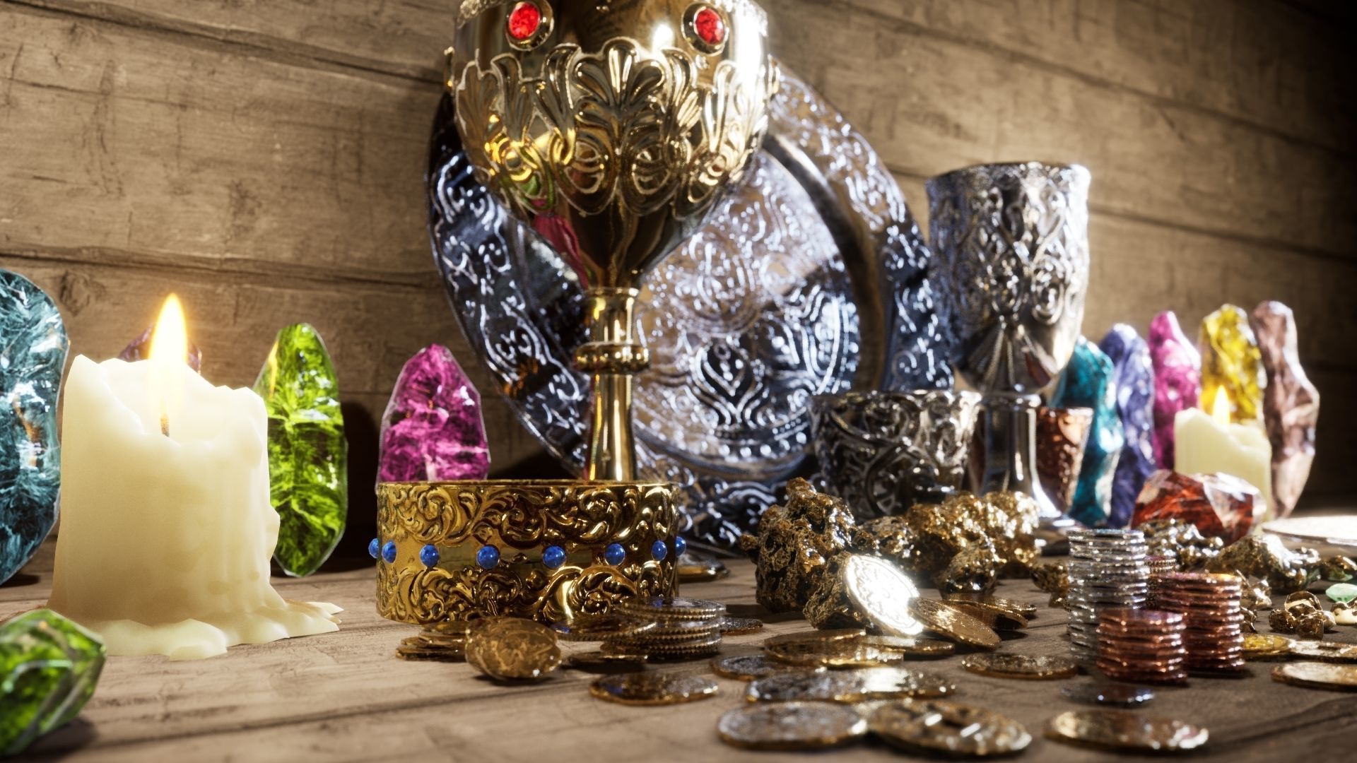 Treasures Pack Low-poly 3D model_14