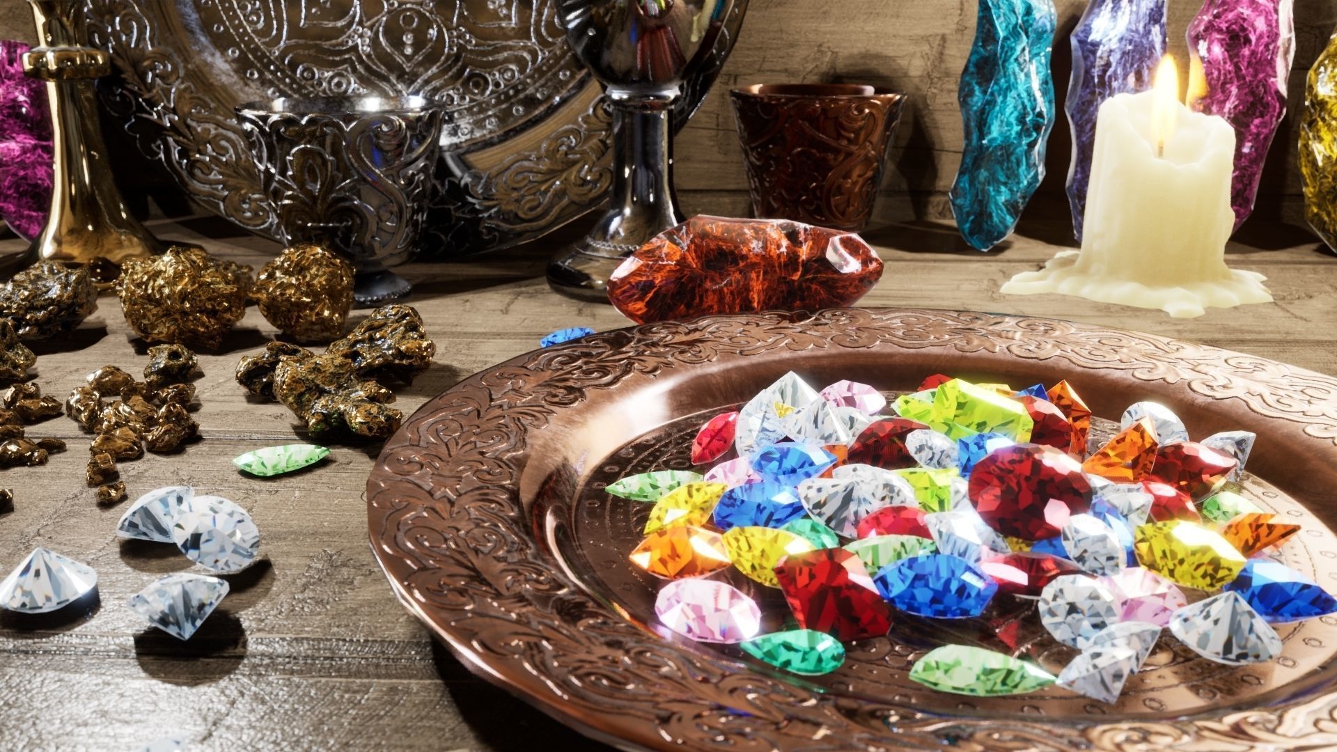 Treasures Pack Low-poly 3D model_12