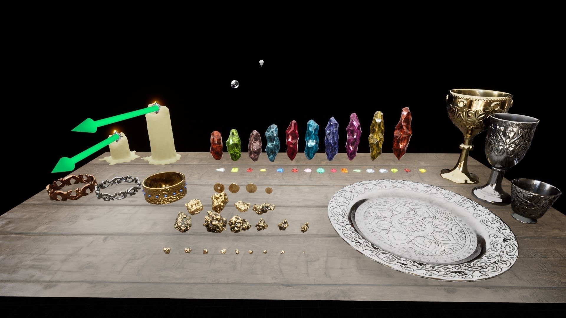 Treasures Pack Low-poly 3D model_18