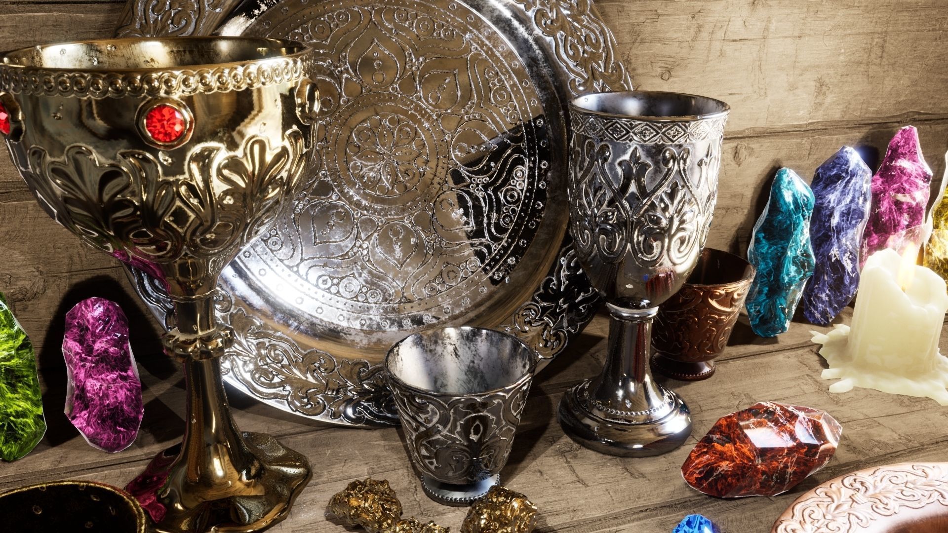 Treasures Pack Low-poly 3D model_11