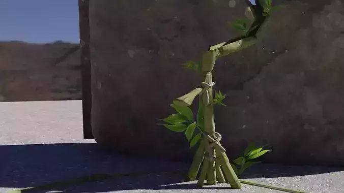 Jungle Shower Low poly 