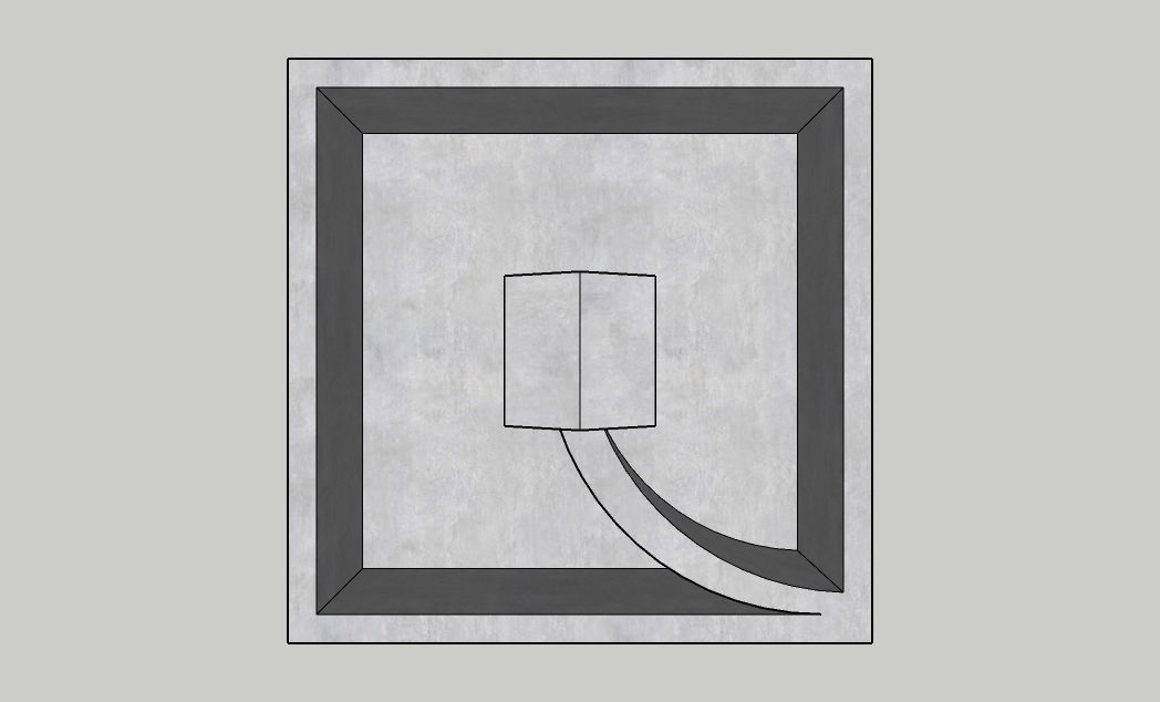 Mini Concrete Planter Box05 3D print model_4