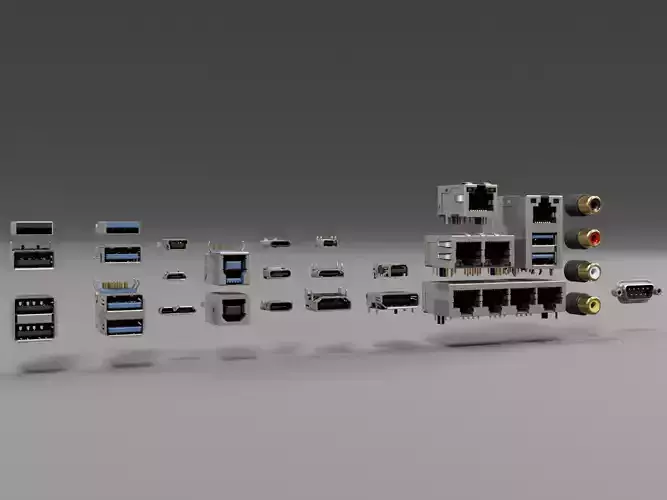 Ports for Electronics 3D model