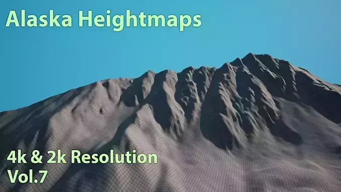 226 Real - World Alaska Heightmaps Low-poly 3D model