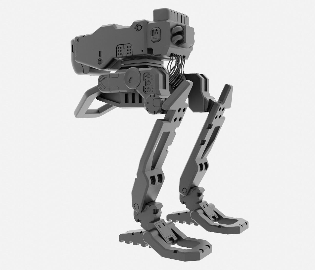 Robo-Tank 3D Print model robot 3D print model_8