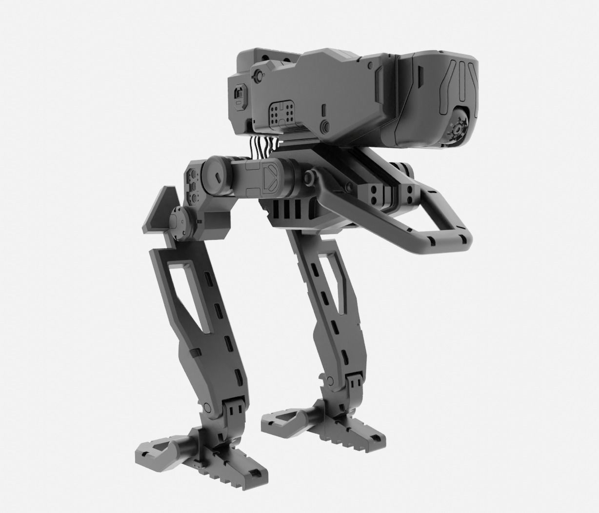 Robo-Tank 3D Print model robot 3D print model_6