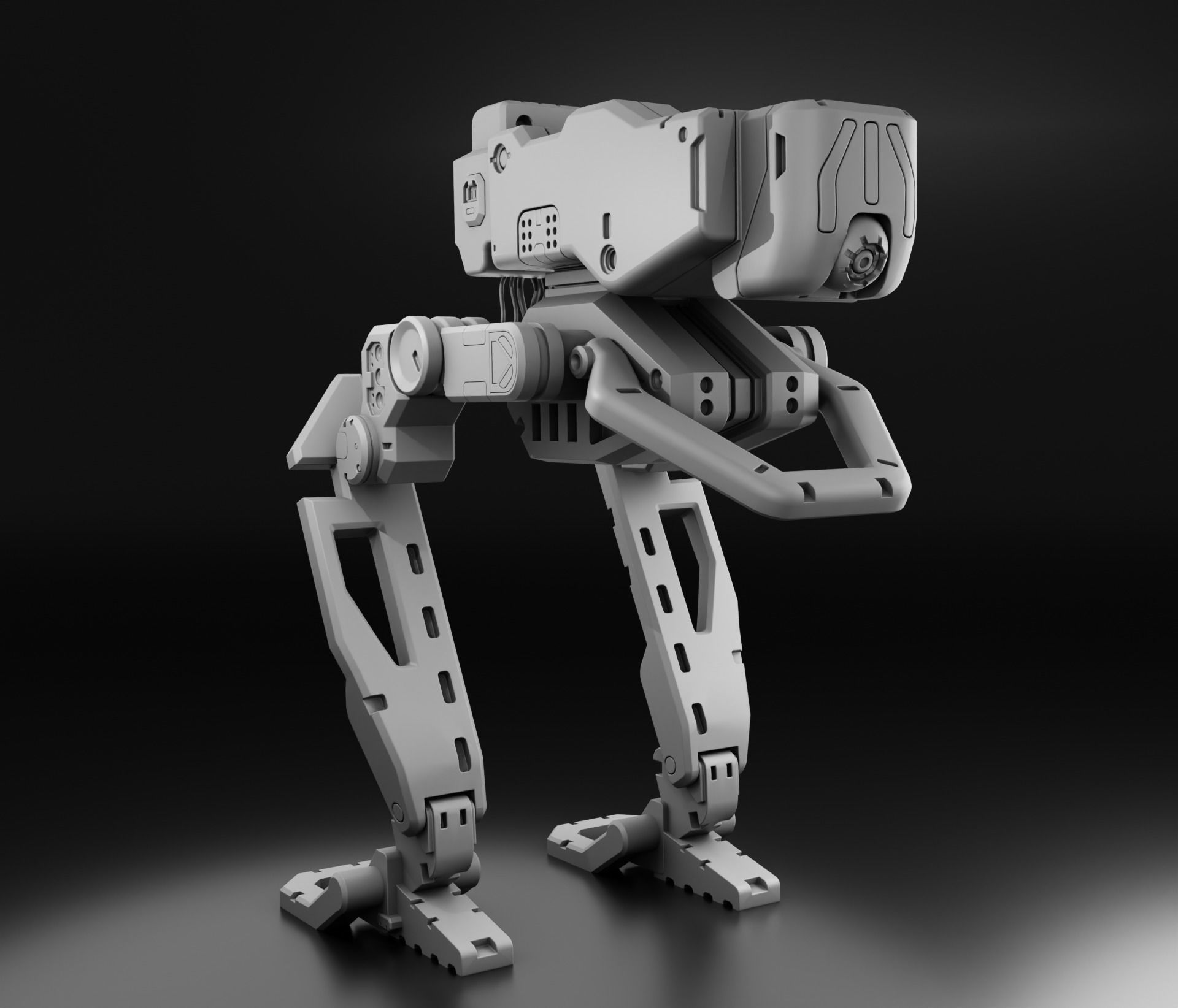 Robo-Tank 3D Print model robot 3D print model_2