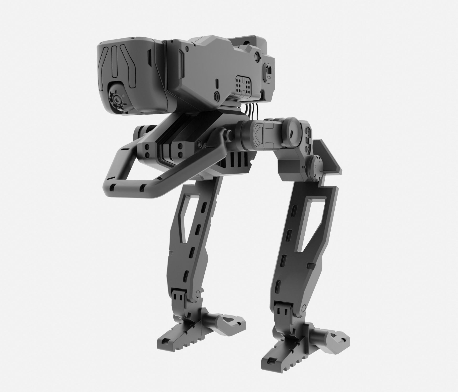 Robo-Tank 3D Print model robot 3D print model_5