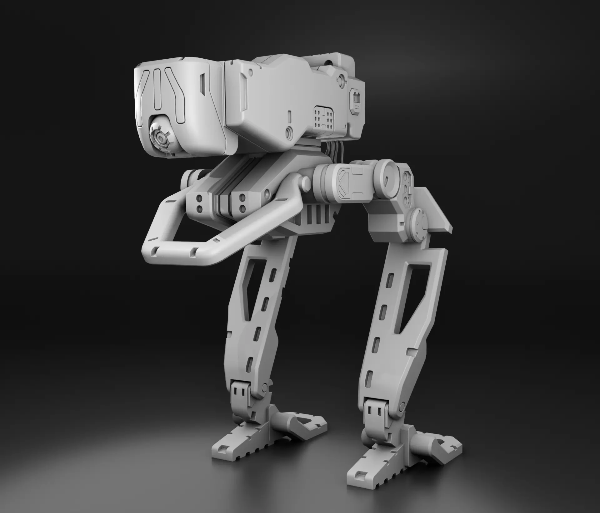 Robo-Tank 3D Print model robot 3D print model_0
