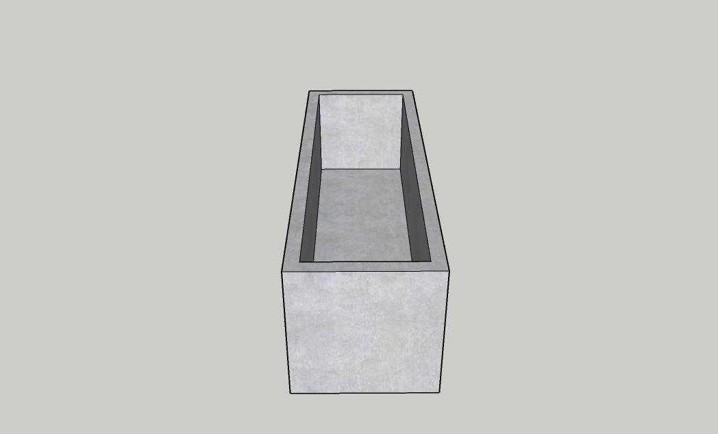 Mini Concrete Planter Box10 3D print model_4