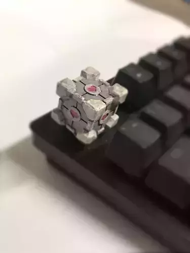 Portal Companion Cube Keycaps 3D print model