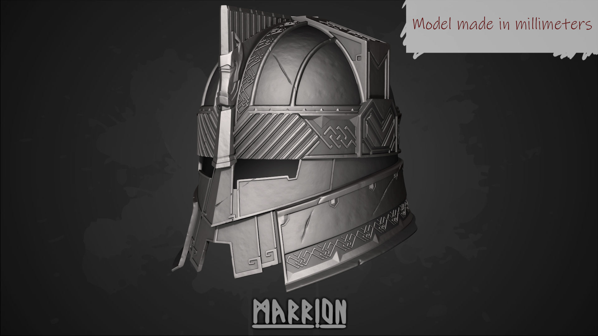 Royal Guard Erebor Helmet LotR 3D print model_2