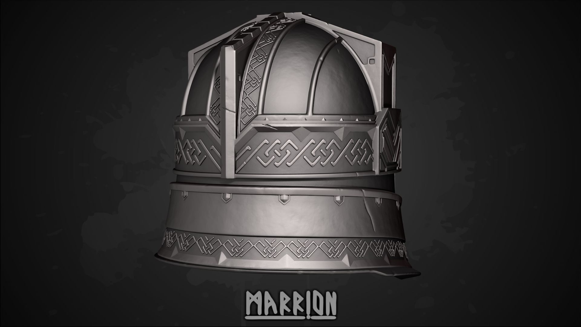 Royal Guard Erebor Helmet LotR 3D print model_12