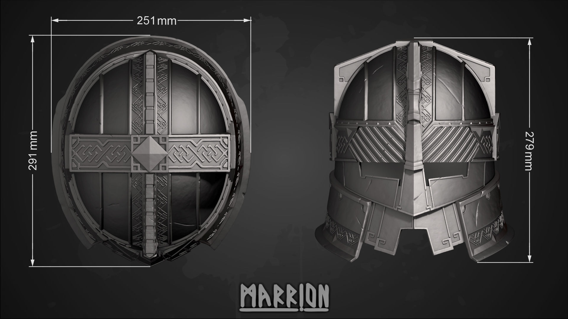 Royal Guard Erebor Helmet LotR 3D print model_5