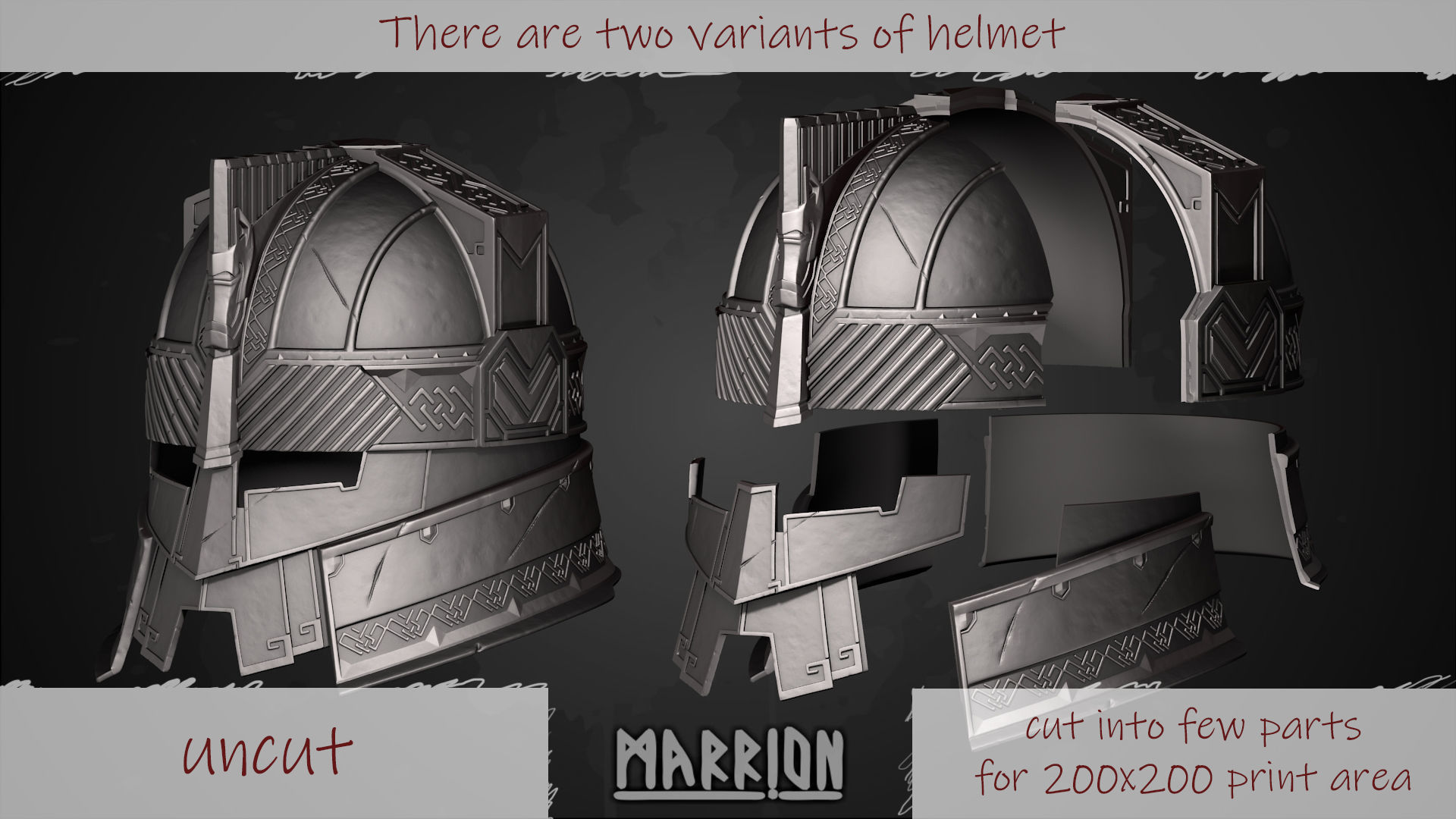 Royal Guard Erebor Helmet LotR 3D print model_1