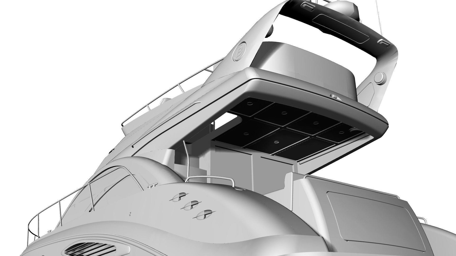 43 Foot Flybridge Motor Yacht 3D model_40