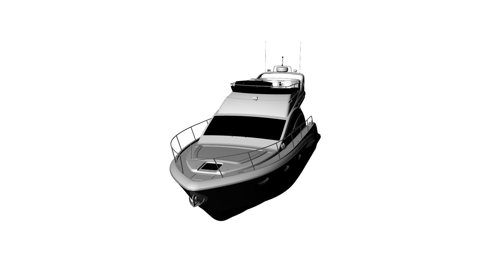 43 Foot Flybridge Motor Yacht 3D model_43