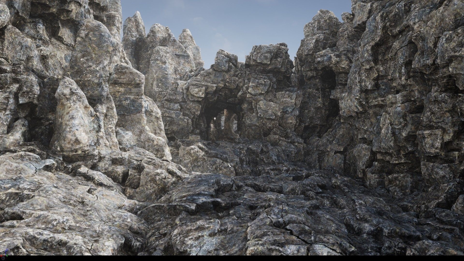 Rock Cliffs Pack Low-poly 3D model_3