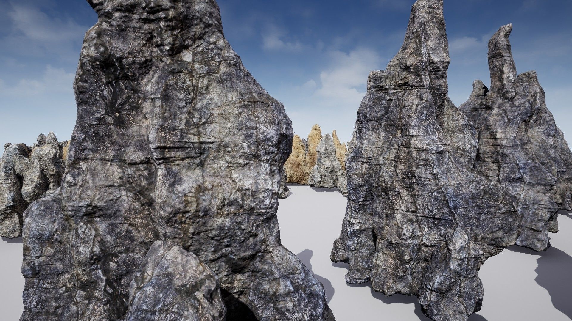 Rock Cliffs Pack Low-poly 3D model_18